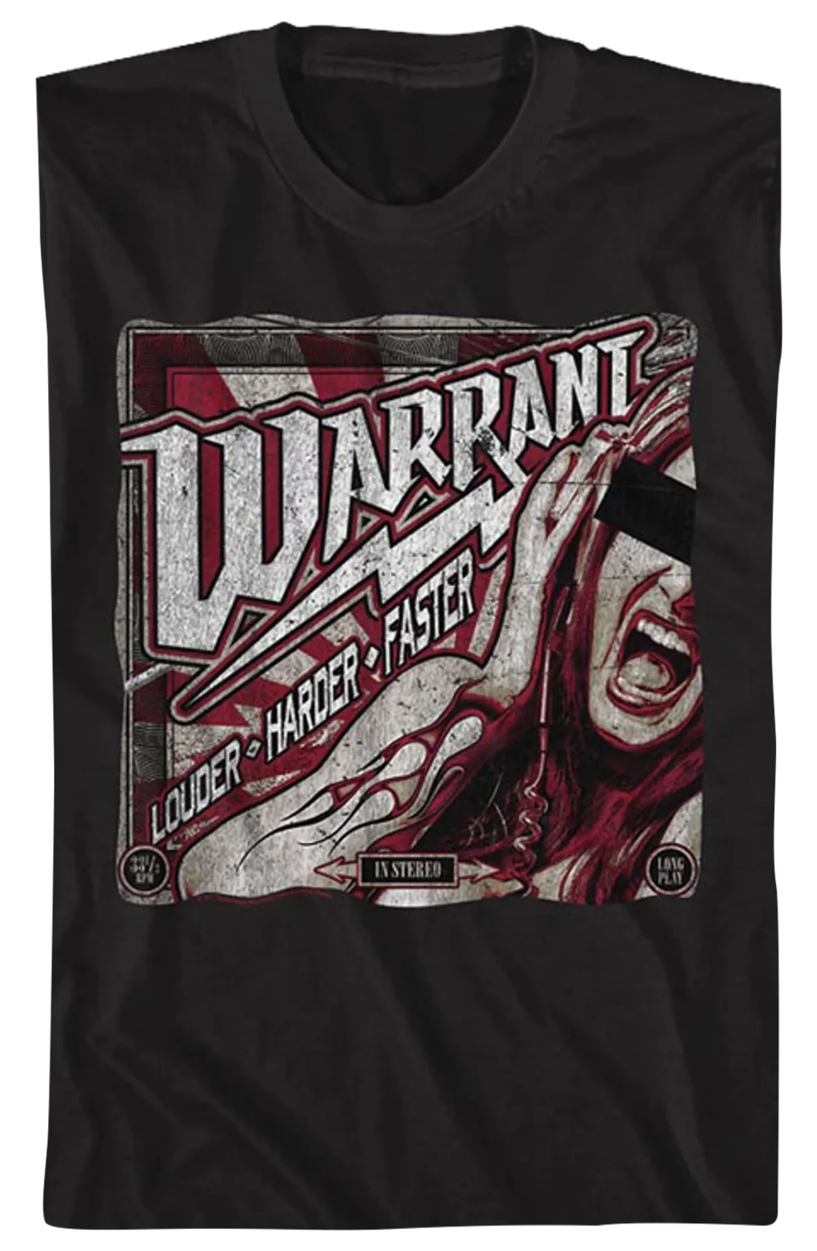 Louder Harder Faster Warrant T-Shirt