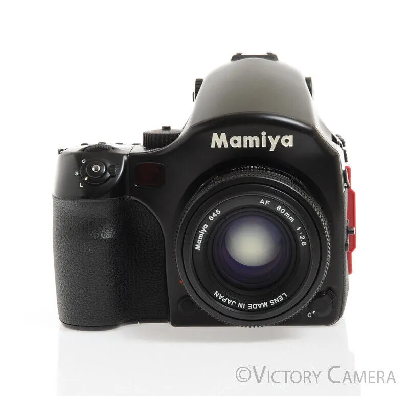 Mamiya 645AF 645 AF 6x4.5 Medium Format Camera w/ 80mm Lens 120 Back