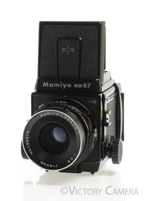 Mamiya RB67 Pro S Camera w/ 90mm F3.8 Lens 120 Back WLVF -Clean, Good Seals-