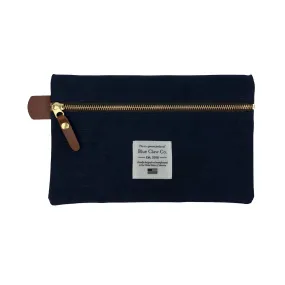 Menara Gridwax Zip Pouch, Navy