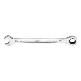 Milwaukee 7/16 in. X 7/16 in. 12 Point SAE Ratcheting Combination Wrench 6.75 in. L 1 pc