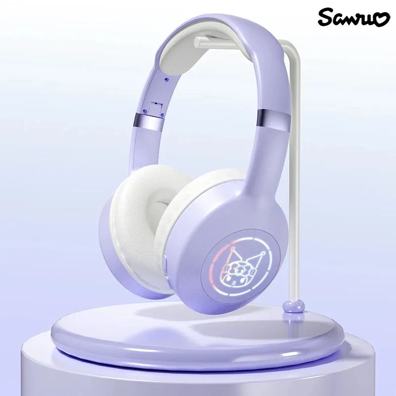 Miniso  EM-368 Bluetooth 5.2 Headphone Stereo Sound Wireless Earphones with RGB Light Headsets Kuromi Melody Hello Kitty