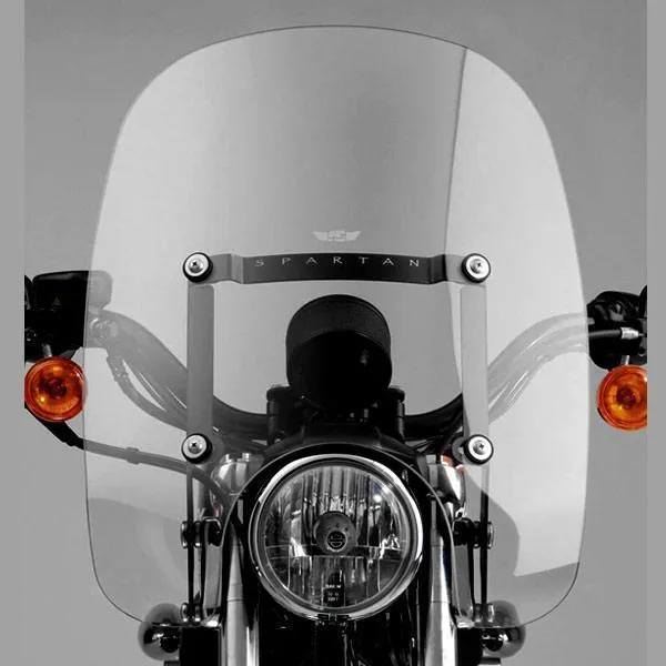 National Cycle N21301 16.25in. Spartan Quick Release Clear Windshield for Harley Davidson 1990-2013 FX models