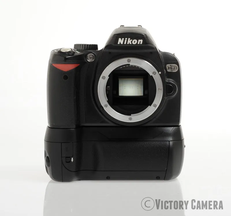 Nikon D60 10.2MP Digital SLR Digital Camera Body w/ Grip ~Low Shutter Count-