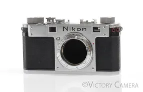 Nikon M Red Synched Chrome 35mm Rangefinder Camera Body -Read-