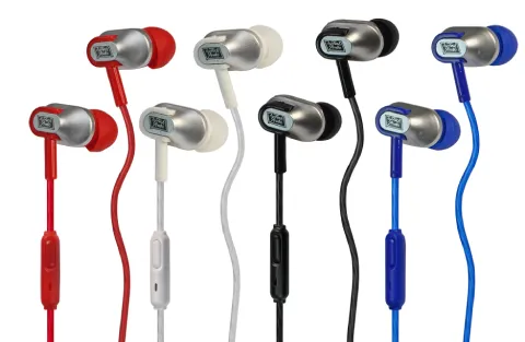 Noise-Isolating Stereo Earphones with Microphone for Clear Sound