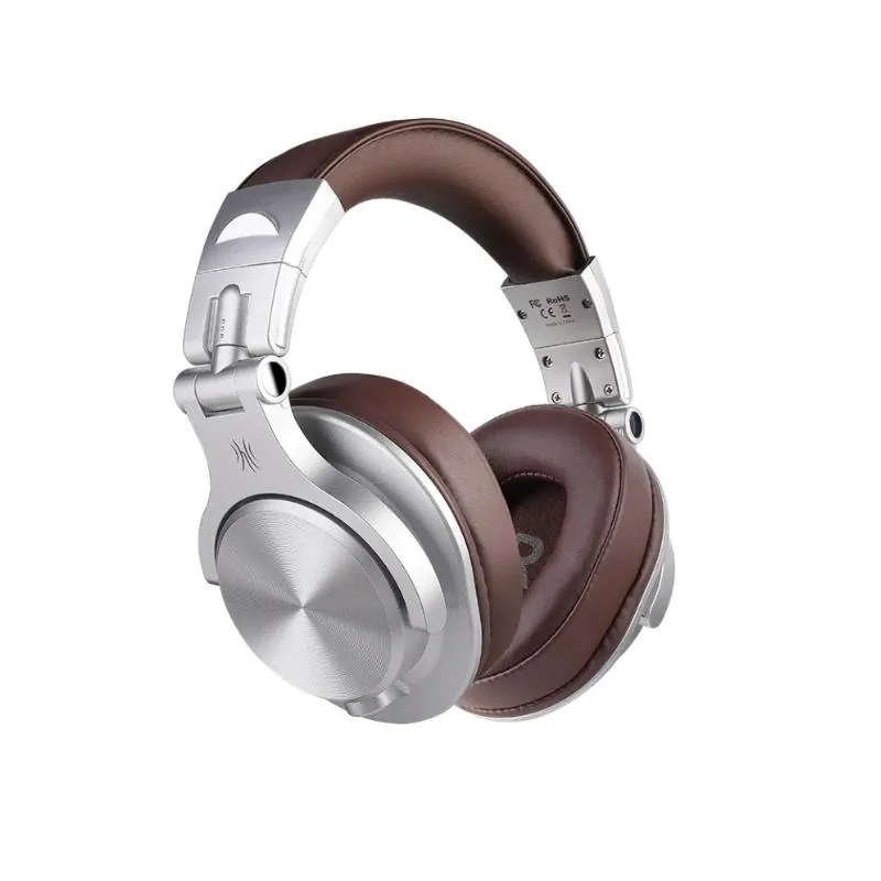 OneOdio A70 Wired & Wireless Bluetooth 5.0 Headphones with Hi-Res Audio, 72 Hours of Playback, Over-Ear Foldable & Comfortable Design, and 6.35mm & 3.5mm Jack for Music Playing, Professional DJI, and Gaming