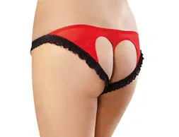 Open Back Panty 4xl RedBlack