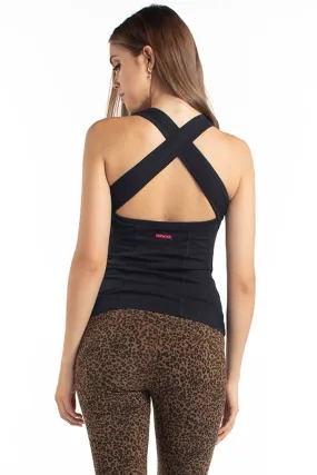 Open Back Tank with Bra