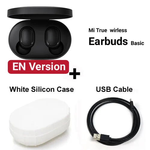 Original Xiaomi Redmi Airdots Xiaomi Wireless earphone Voice control Bluetooth 5.0 Noise reduction Tap Control