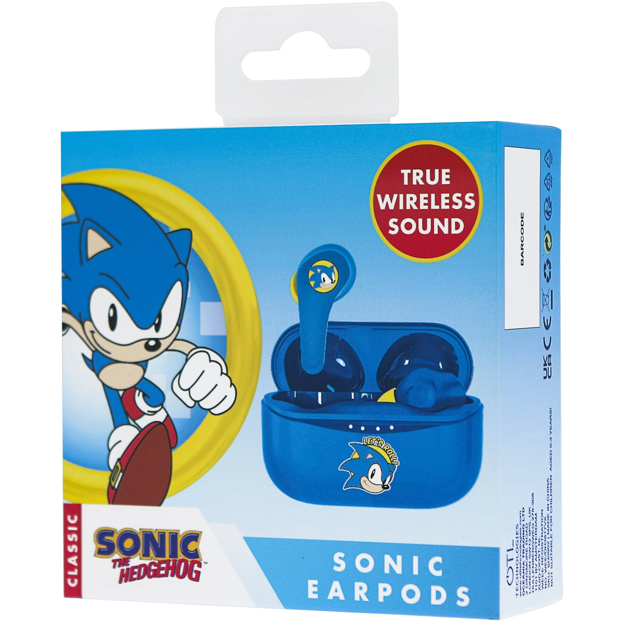 OTL SEGA Sonic The Hedgehog TWS Wireless Earphones - Blue | SHOO902