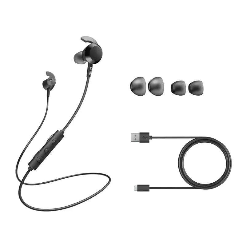 Philips Wireless Earbuds Bluetooth Earphones with Bass Black