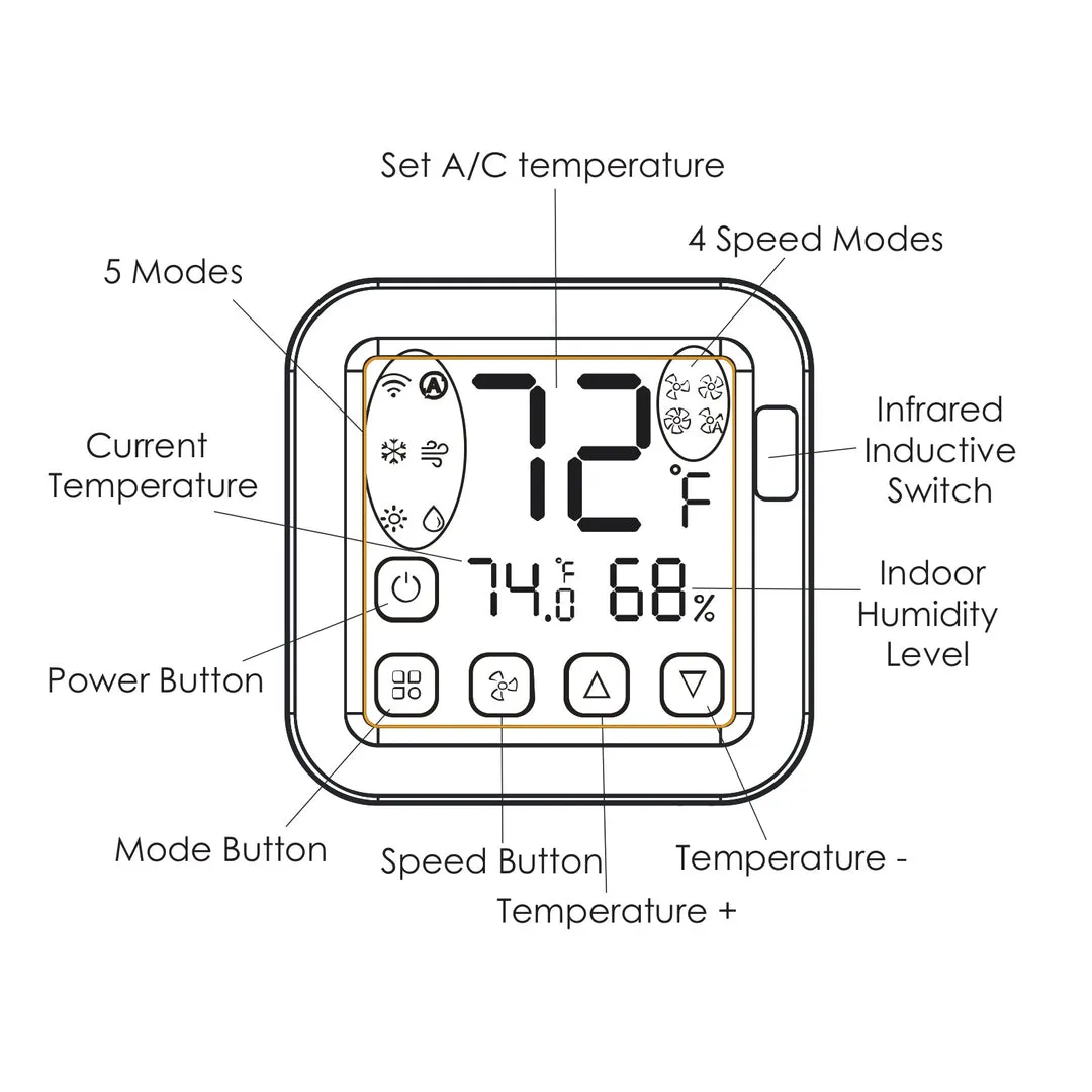 Pioneer® S16Pro Wireless IR Smart Universal Air Conditioner Controller with Smartphone App