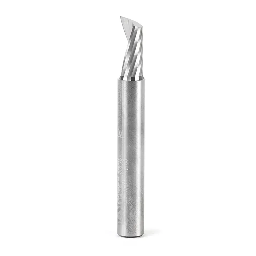 Plastic Cutting Spiral 'O' Flute Router Bit | 3⁄8 Dia x 3⁄4 x 3⁄8 Shank x 3" Long Up-Cut | 51426 | 738685114261