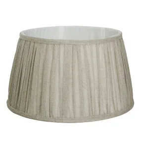 Pleated Pure Linen Empire - Natural - Large - Lampshade Only