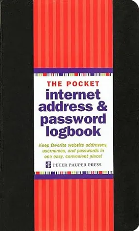 POCKET INTERNET PASSWORD BOOK