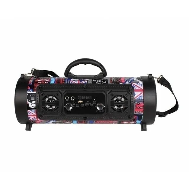 Portable Outdoor Bluetooth Speaker Wireless Multifunctional Bass Surround LED Speaker with Mic Support