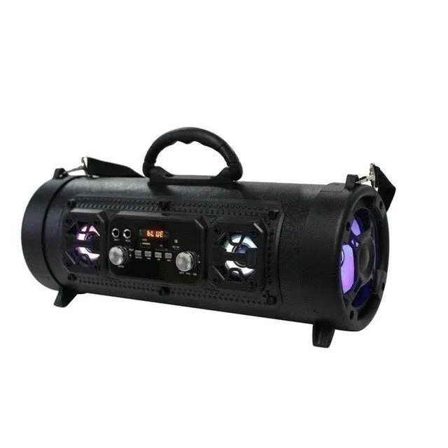 Portable Outdoor Bluetooth Speaker Wireless Multifunctional Bass Surround LED Speaker with Mic Support