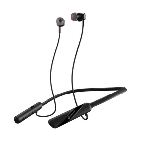 Portronics Harmonics Z10 in Ear Bluetooth Headphone with Mic, 35Hour Playtime,10mm Driver, Magnetic Earbuds, Voice Assistant, Bluetooth 5.3V, IPX4 Water/Sweat Resistance, Type C Fast Charging(Black)