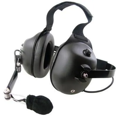 Pryme HDS-EMC Carbon Fiber Dual Earmuff Headset, Fits Icom