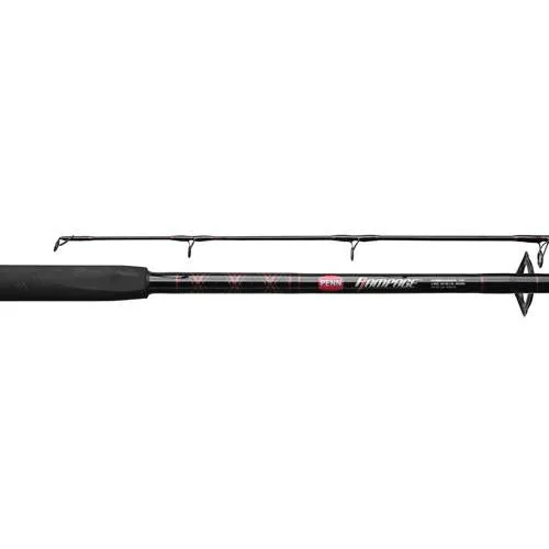 Rampage Boat Spinning Rod - 7' Length, 1 Piece Rod, 15-30 lb Line Rate, Medium-Heavy Power, Fast Action