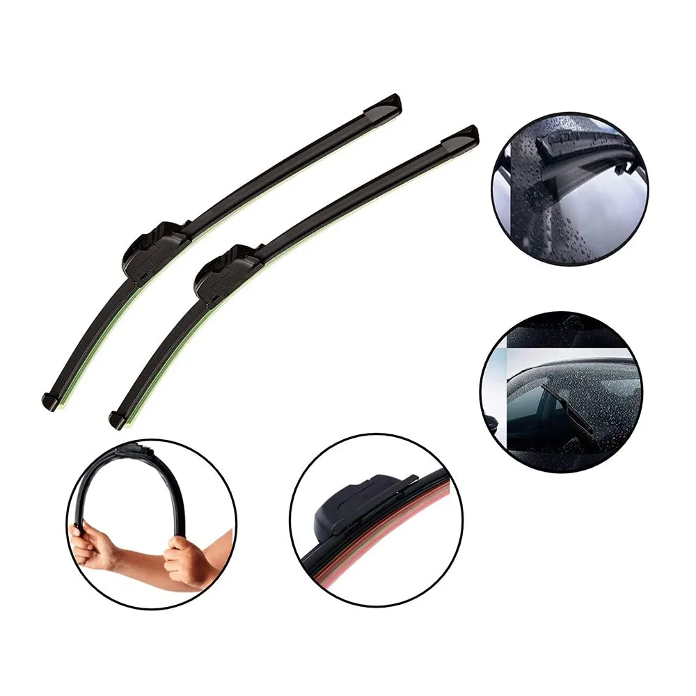 Set Of 4 20-Inch Universal Beam Automotive Car Front Windshield Wiper