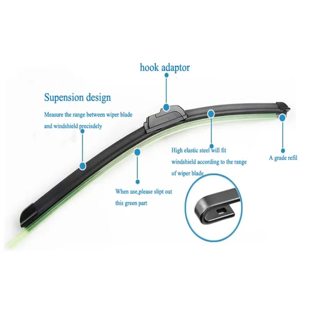 Set Of 4 20-Inch Universal Beam Automotive Car Front Windshield Wiper