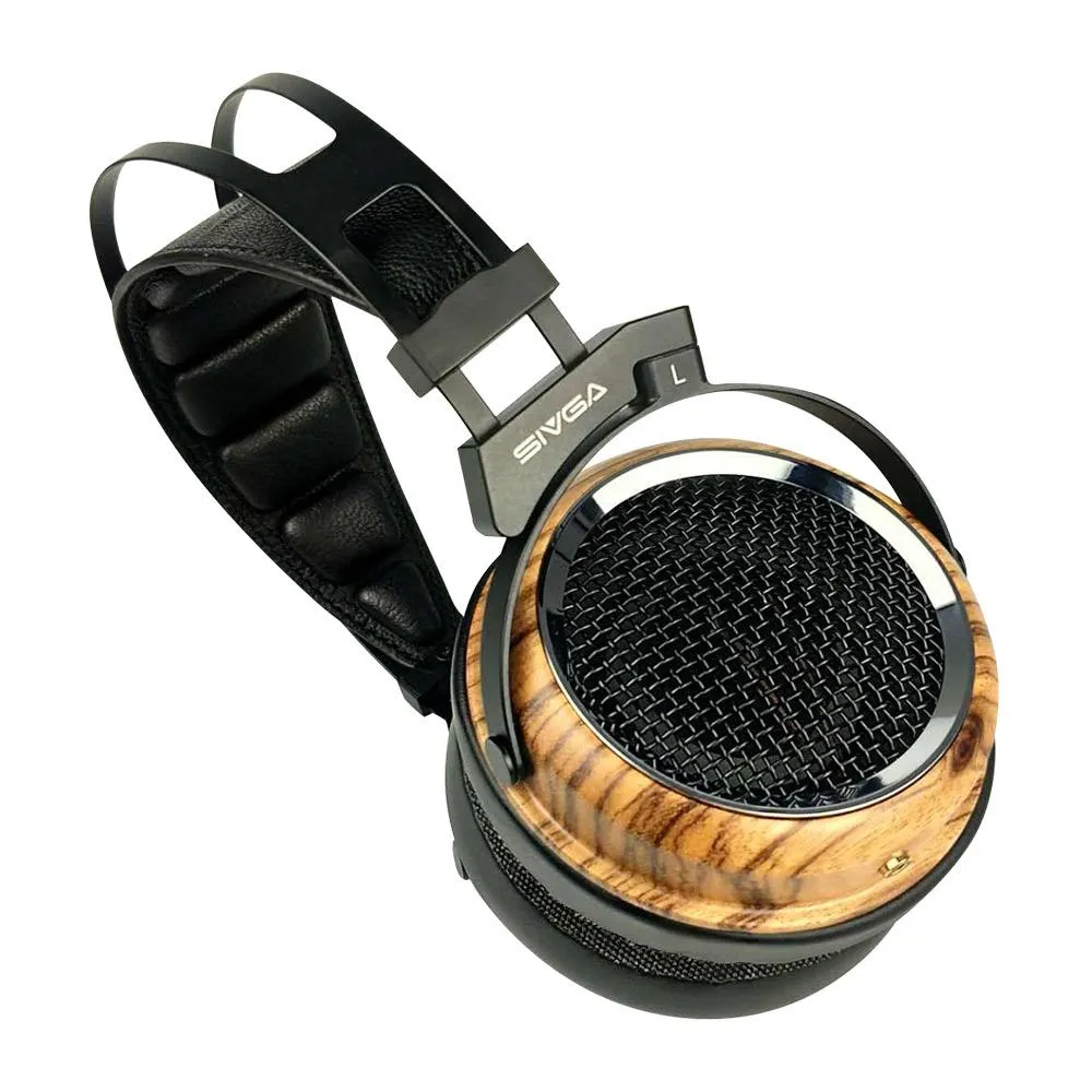 SIVGA PHOENIX Over Ear Open Back Zebra Wood Dynamic/Moving-coill Driver Headphone