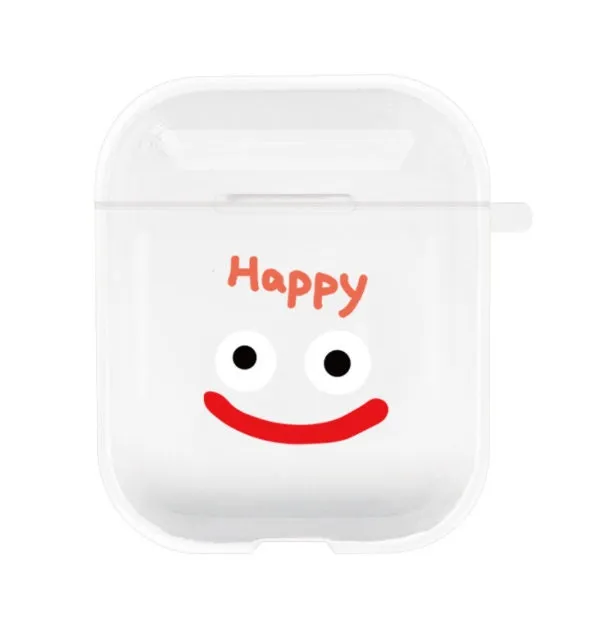 Smiley Face AirPods Case - Cute Protective Cover for AirPods 1, 2 & Pro (1st Gen) - Charming Earbud Accessory