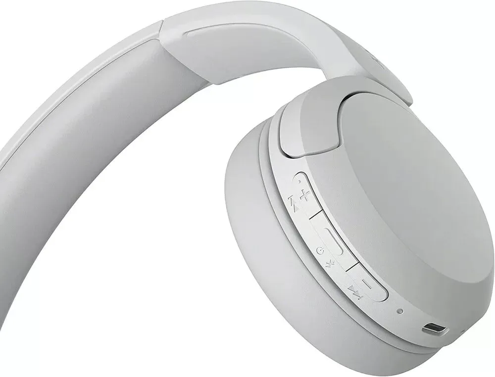 Sony WHCH520 Bluetooth Wireless On-Ear Headphones with Mic/Remote, White