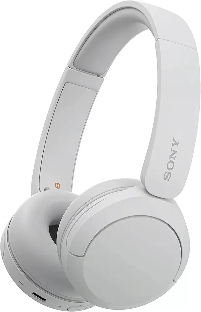 Sony WHCH520 Bluetooth Wireless On-Ear Headphones with Mic/Remote, White