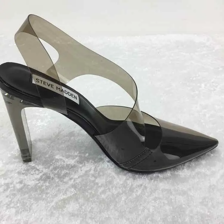 Steve Madden Women Size 7.5 Black Open Back Heels