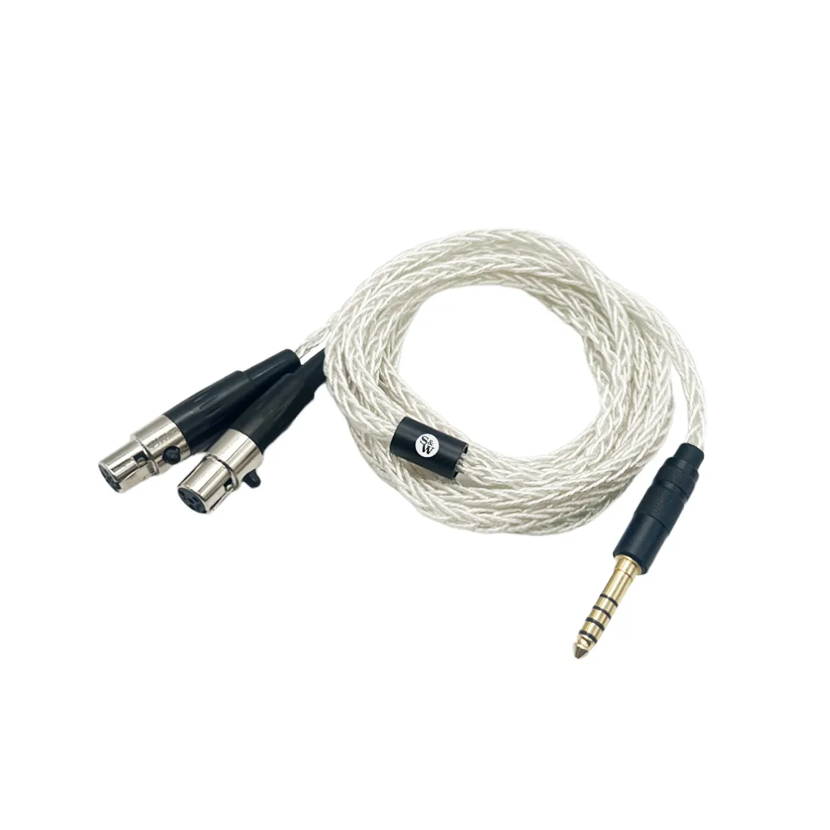 Strauss & Wagner Porto Mini-XLR 4.4mm Balanced 8-core OFC Silver Headphone Cable