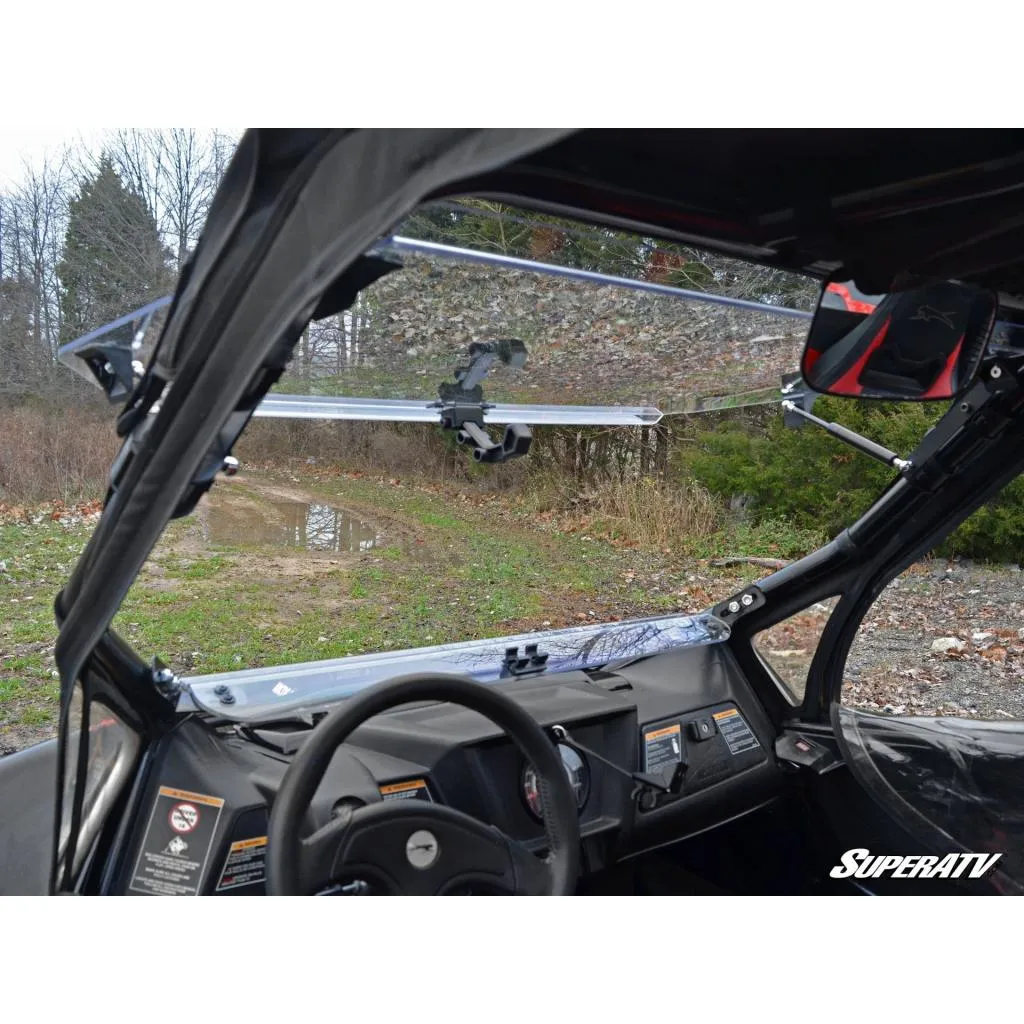 SuperATV Arctic Cat Wildcat Scratch Resistant Flip Windshield