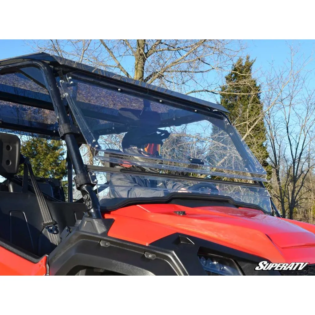 SuperATV Honda Pioneer 1000 Scratch-Resistant Flip Windshield