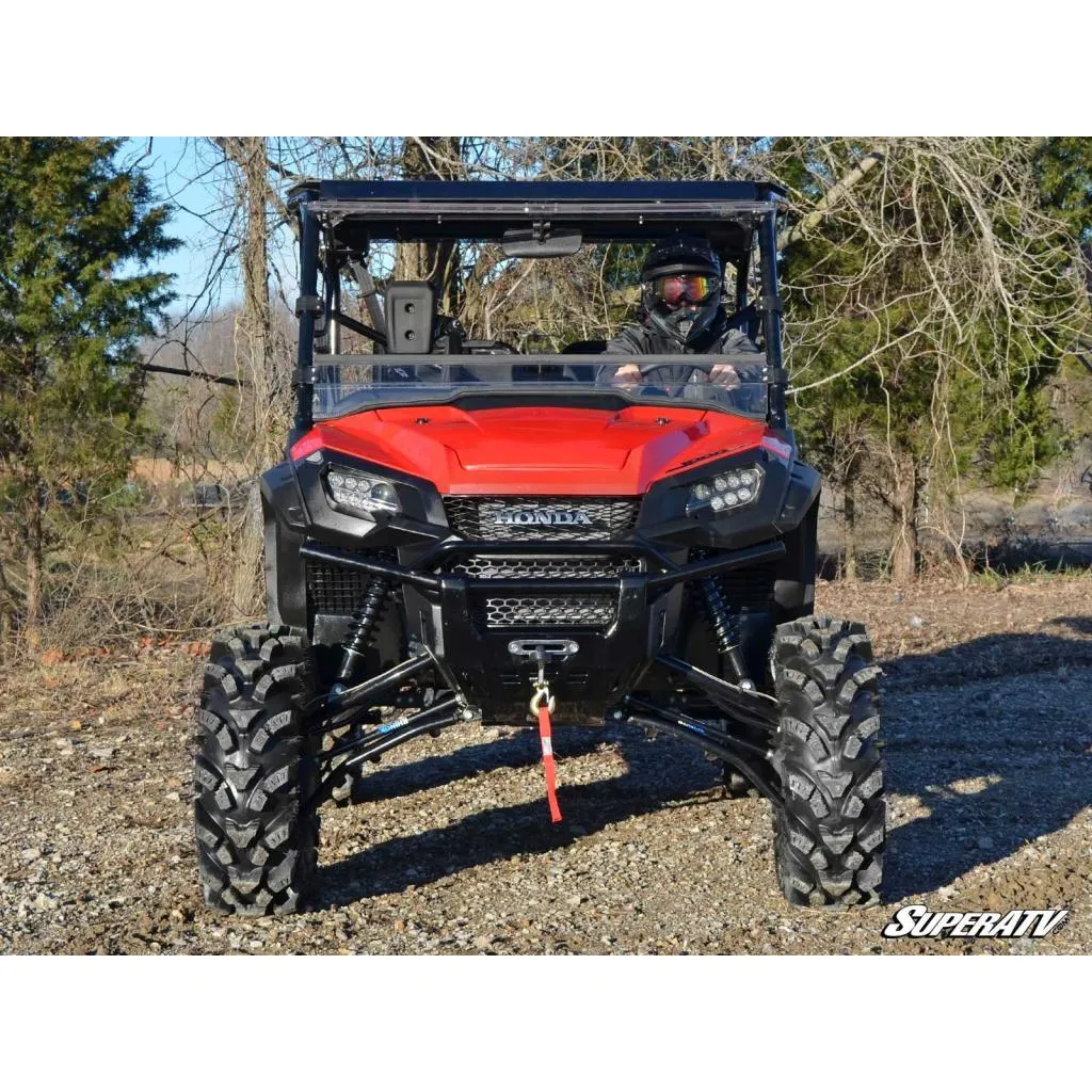 SuperATV Honda Pioneer 1000 Scratch-Resistant Flip Windshield