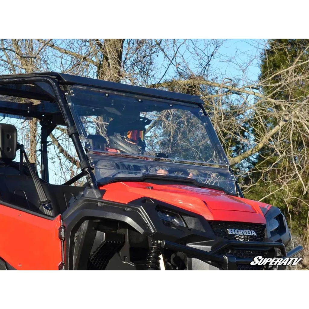 SuperATV Honda Pioneer 1000 Scratch-Resistant Flip Windshield