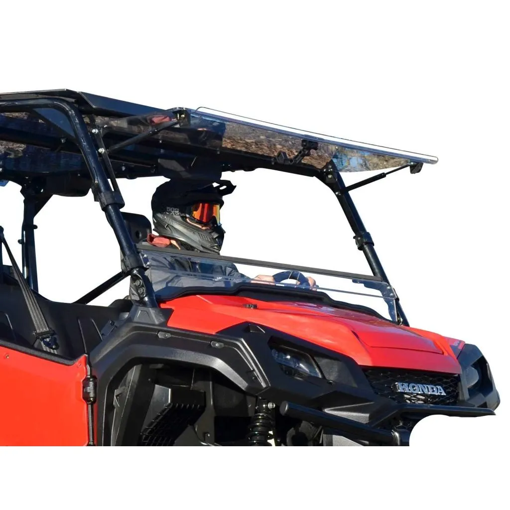 SuperATV Honda Pioneer 1000 Scratch-Resistant Flip Windshield