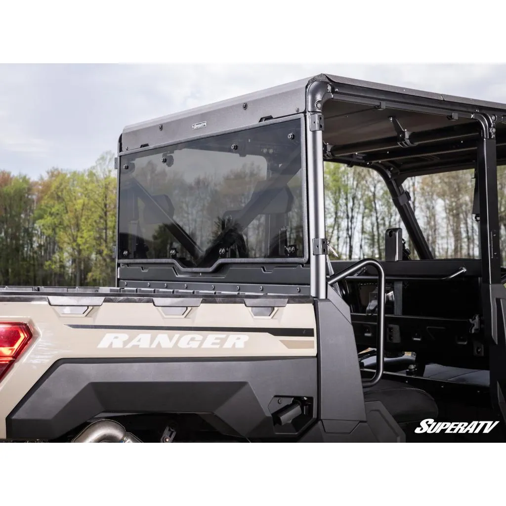 SuperATV Polaris Ranger 1000 Scratch-Resistant Rear Windshield