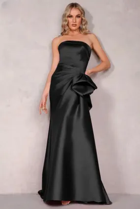 TERANI - 2111P4019 - Off-Shoulder Neckline Draped Bow Gown