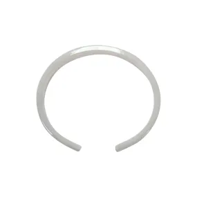 Tortoise Open Back Bangle White