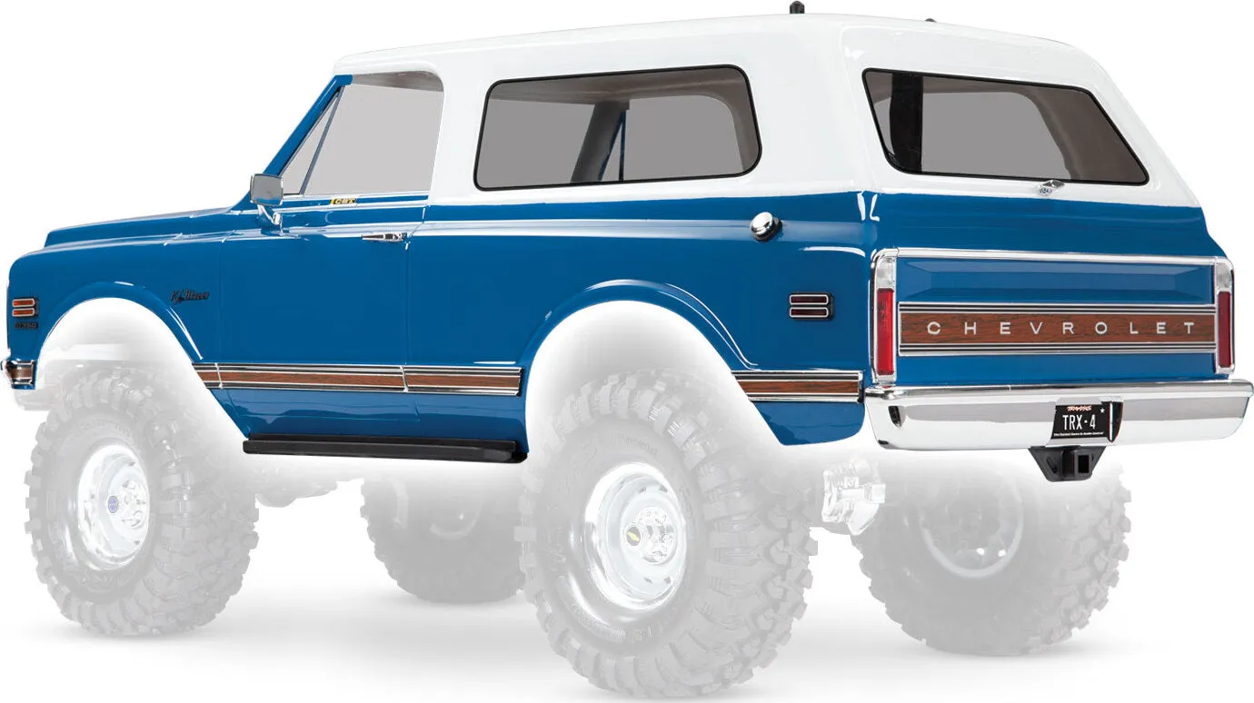 Traxxas 9111X Body Chevrolet Blazer (1972) complete (blue) (includes grille side mirrors door handles windshield wipers front & rear bumpers decals)