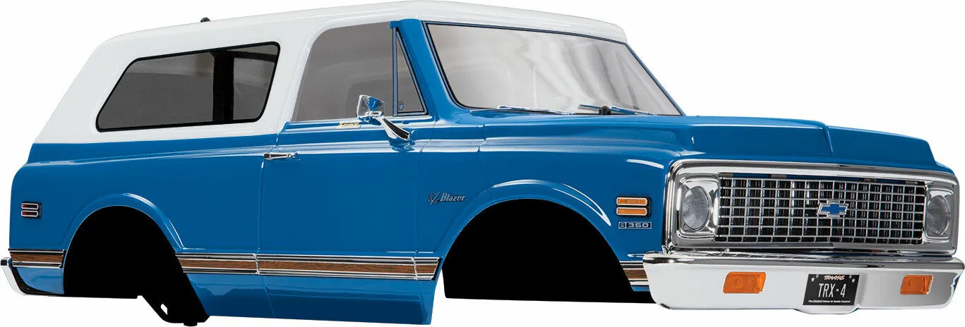 Traxxas 9111X Body Chevrolet Blazer (1972) complete (blue) (includes grille side mirrors door handles windshield wipers front & rear bumpers decals)