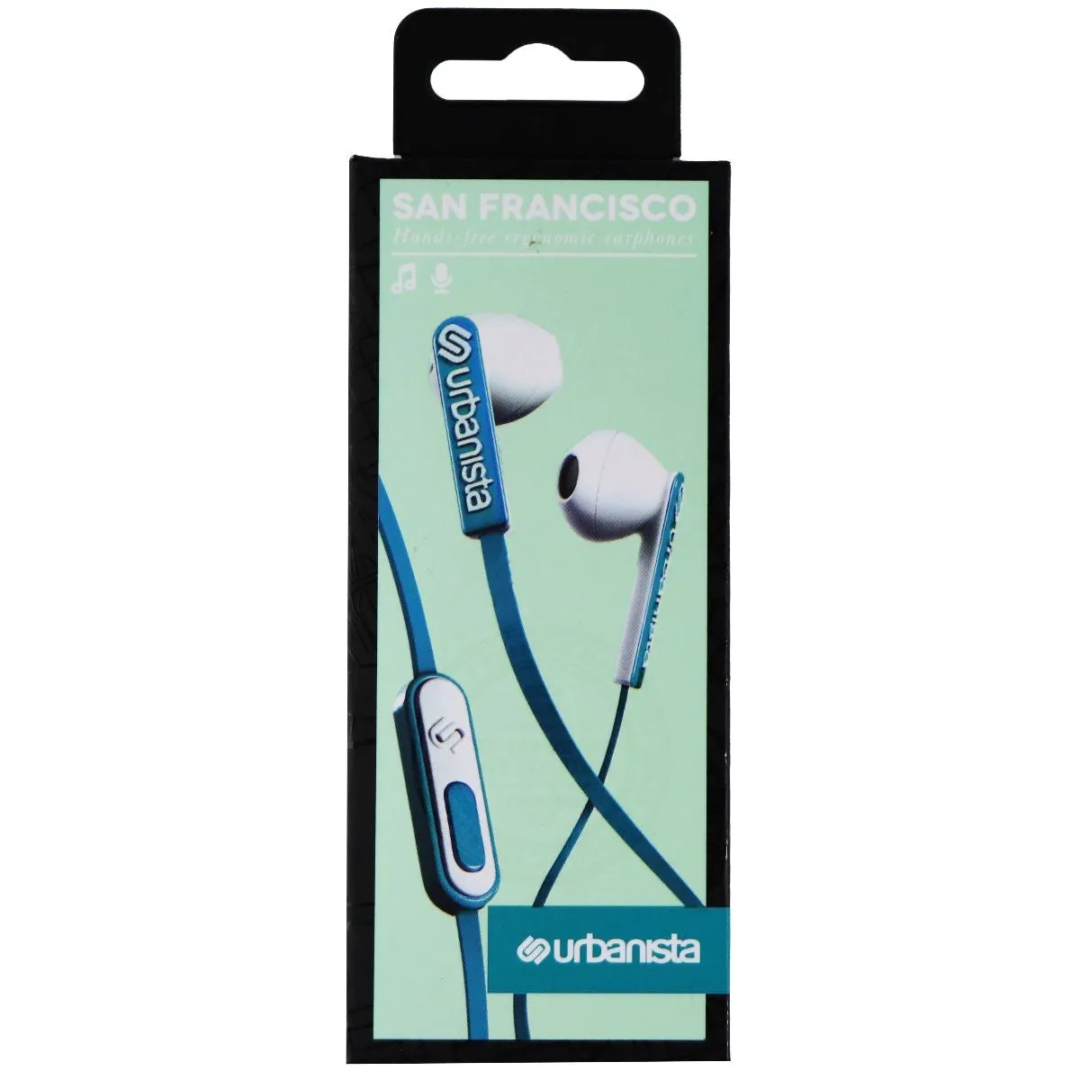 Urbanista San Francisco Earphones with Remote & Mic - Coral Island/Turquoise