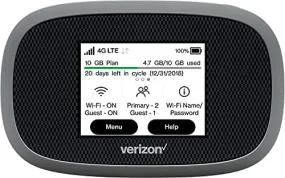 Verizon Wireless Jetpack 8800L 4G LTE GSM Unlocked Mobile Hotspot sim card included