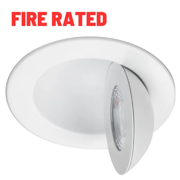 WAC R6ERAR-W9CS Lotos 6" Fire Rated Adjustable Downlight, CCT Selectable