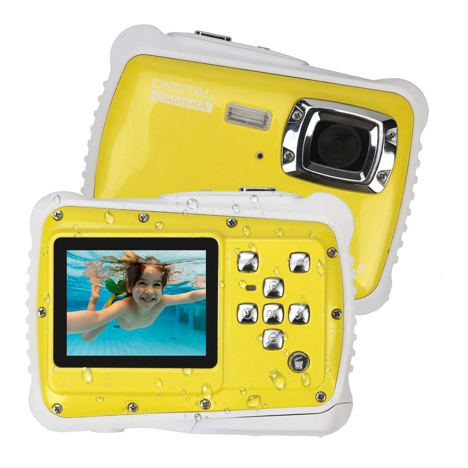 Waterproof Children's Digital Camera 12 Million Pixels 2.0-Inch Screen Diving Digital Camera