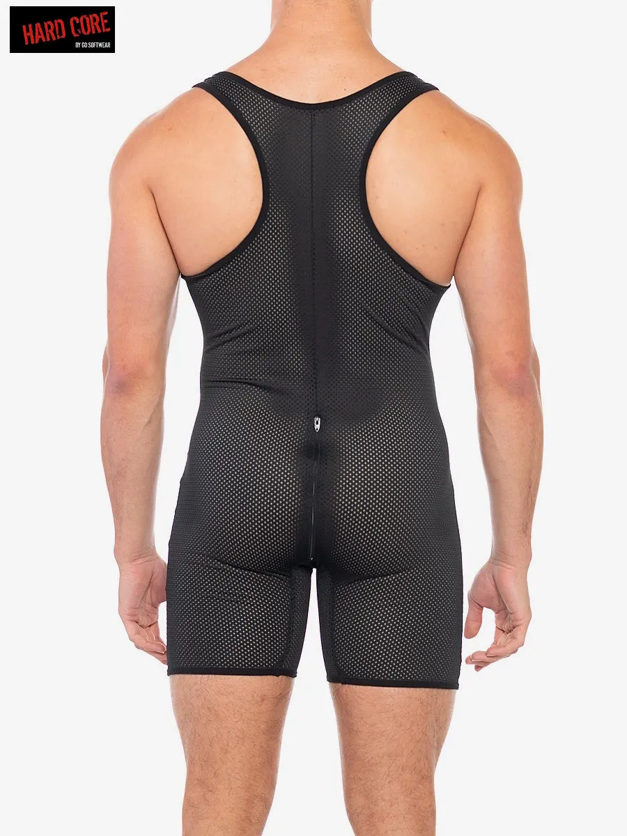 X Back Door Singlet (Open Zip Back)