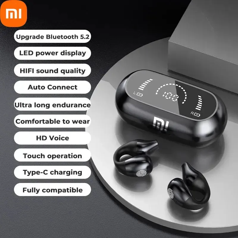 Xiaomi S03 Bone Conduction Bluetooth Earphones Wireless Headphones with Mic Sports Headsets Earring Waterproof Stereo Earbuds